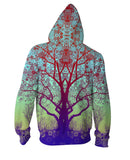 Red Star Trip Tree Zip-Up Hoodie
